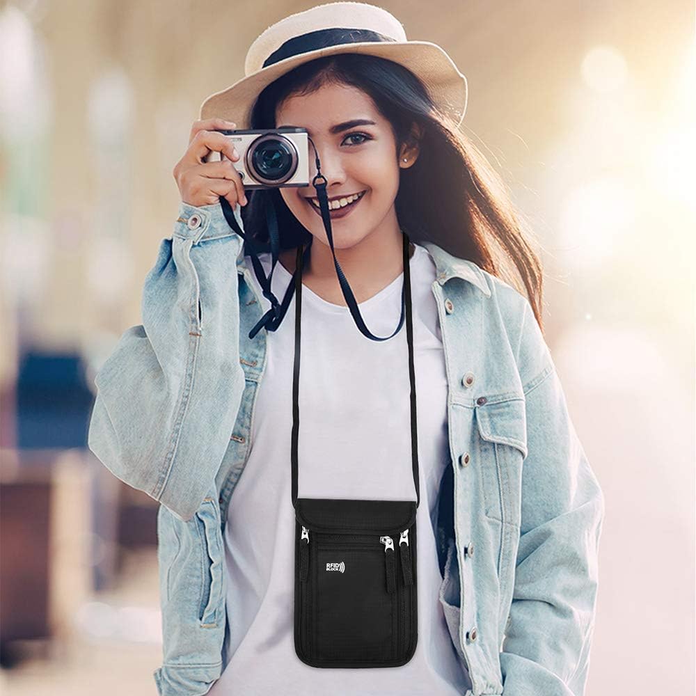 Travel Wallet Passport Holder for Women abd Men. RFID Blocking Passport Wallet Travel Wallet Organiser