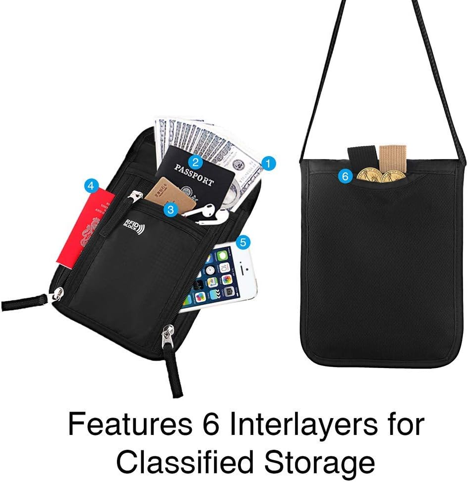 Travel Wallet Passport Holder for Women abd Men. RFID Blocking Passport Wallet Travel Wallet Organiser