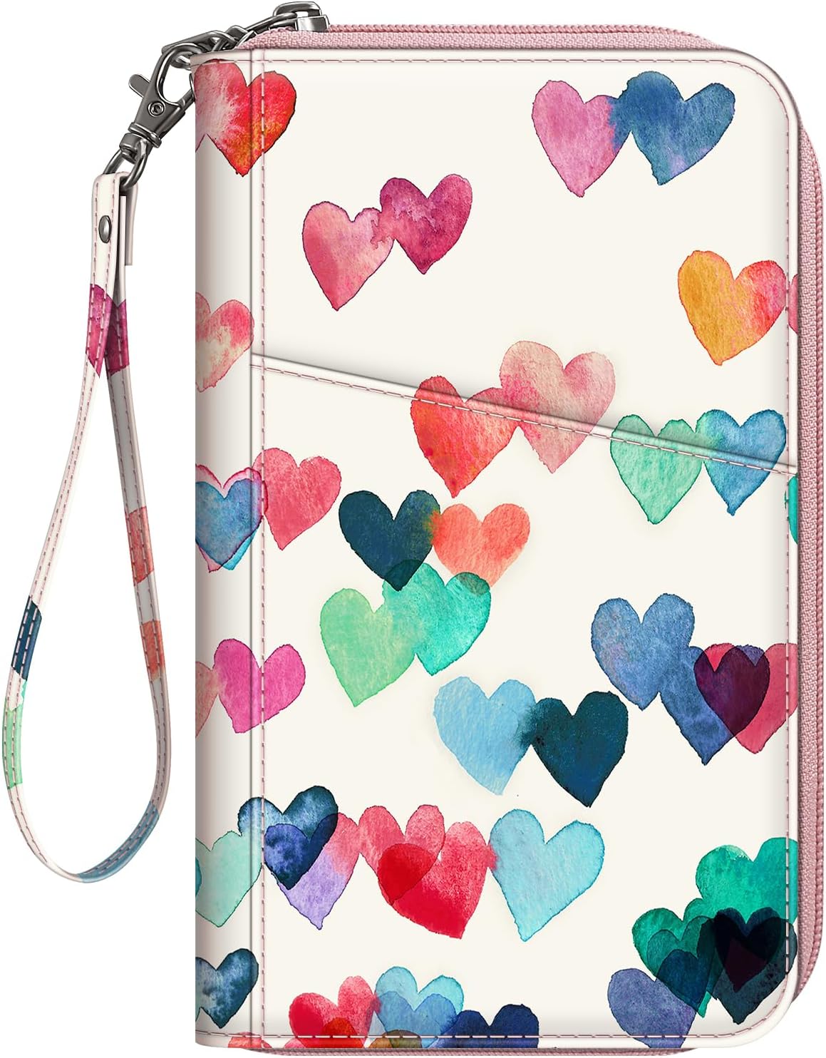 FINTIE Passport Holder Travel Wallet for Family, RFID Blocking Travel Document Organizer Clutch Bag for Passports, Business Cards, Credit Cards, Boarding Passes