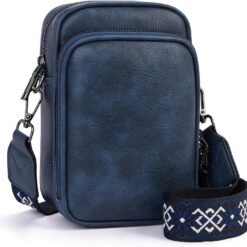 MUIIKOLA Small Crossbody Phone Bag,Women's RFID Blocking Large Capacity Phonebag, PU Leather Card Holder Purse and Handbags,Adjustable, Removable Shoulder Wide Strap