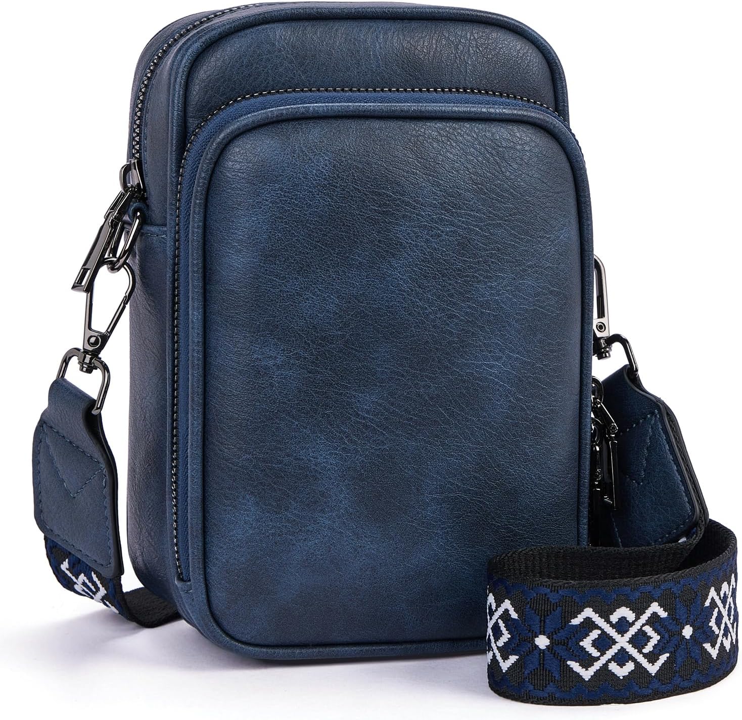 MUIIKOLA Small Crossbody Phone Bag,Women's RFID Blocking Large Capacity Phonebag, PU Leather Card Holder Purse and Handbags,Adjustable, Removable Shoulder Wide Strap