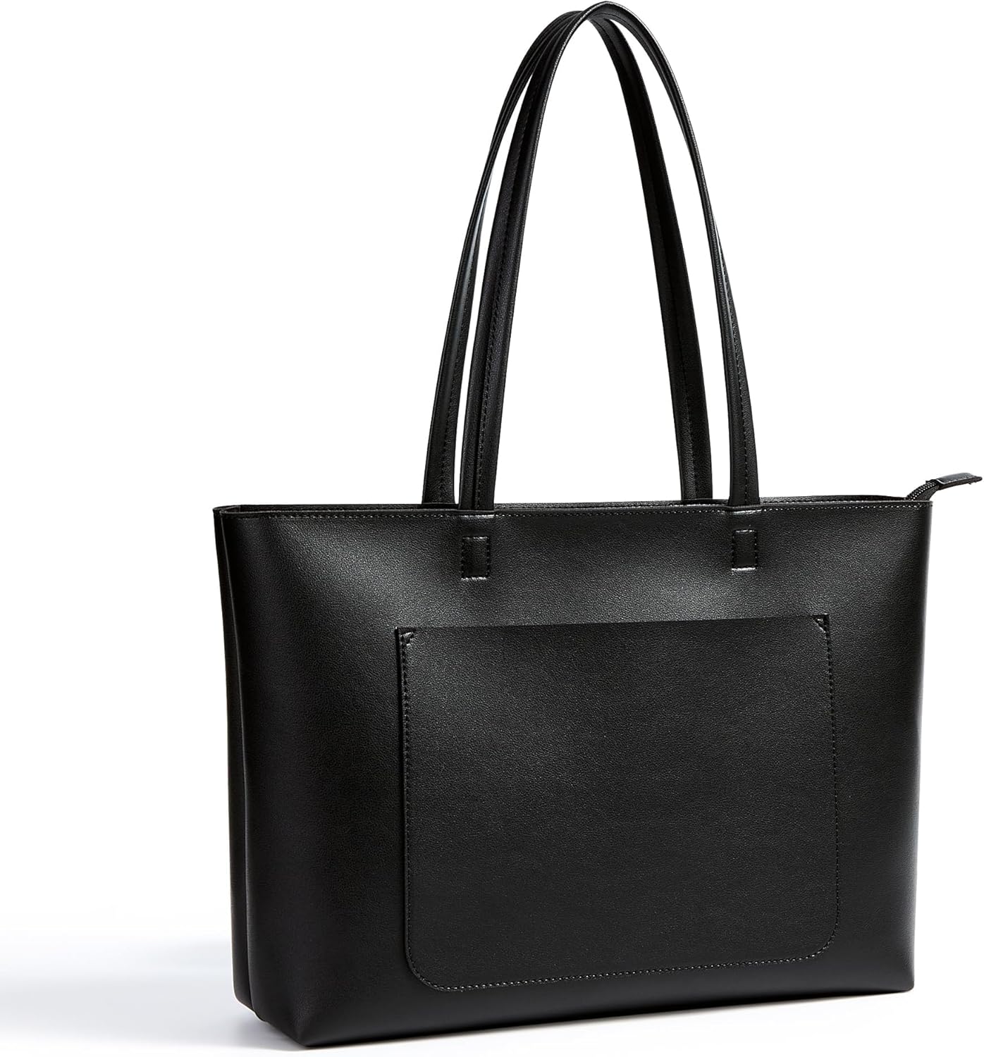 KALIDI Women'S Large Leather Tote Bags For Work School, Featuring Metal Zip Fasteners And Pockets