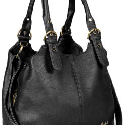 Mabel London Shoulder Bag for Women – Faux Leather Lightweight Crossbody Handbag – Vegan Everyday Handbag with Zipped Compartments – Ideal for Work, Travel & Casual Outfits